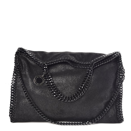 Stella McCartney Shaggy Deer Falabella Fold Over Tote Black 1 of 9