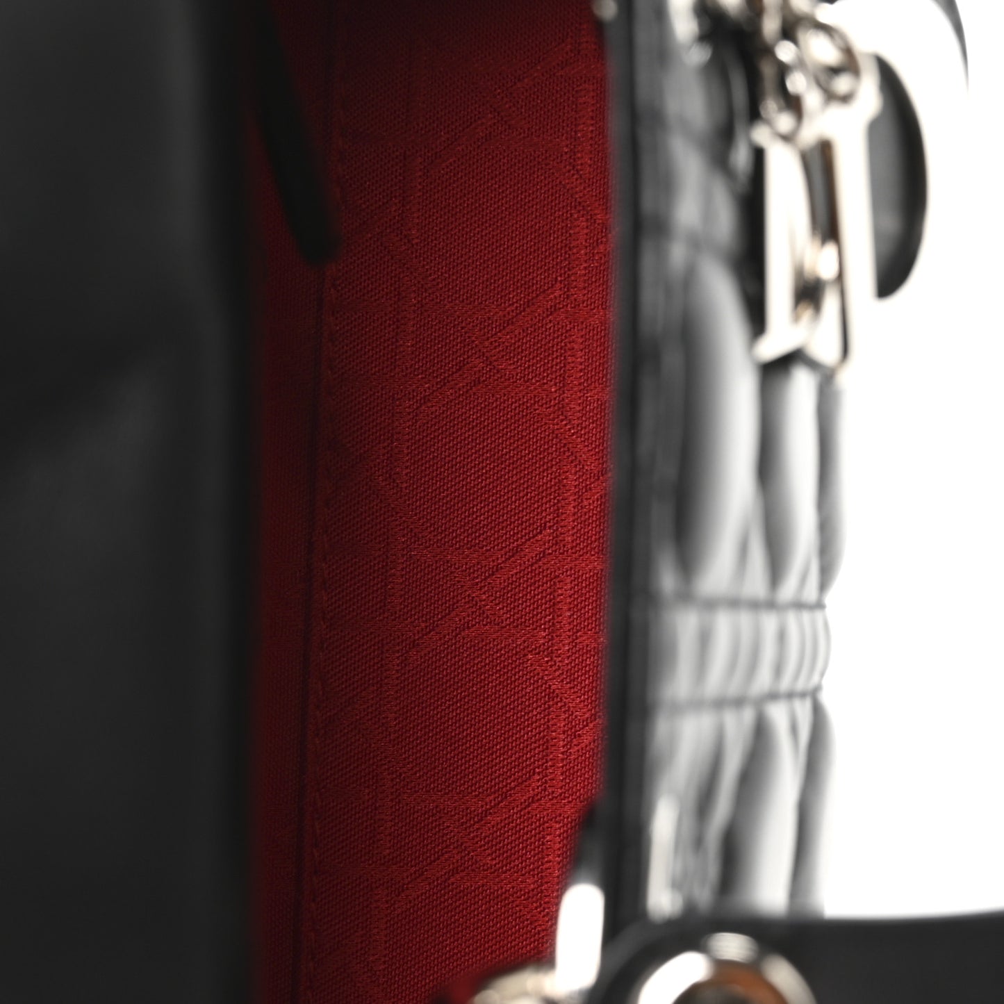 Lambskin Cannage Mini Lady Dior Black