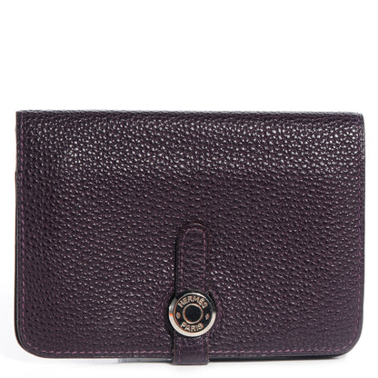 Hermes Togo Dogon Compact Wallet Raisin 1 of 8