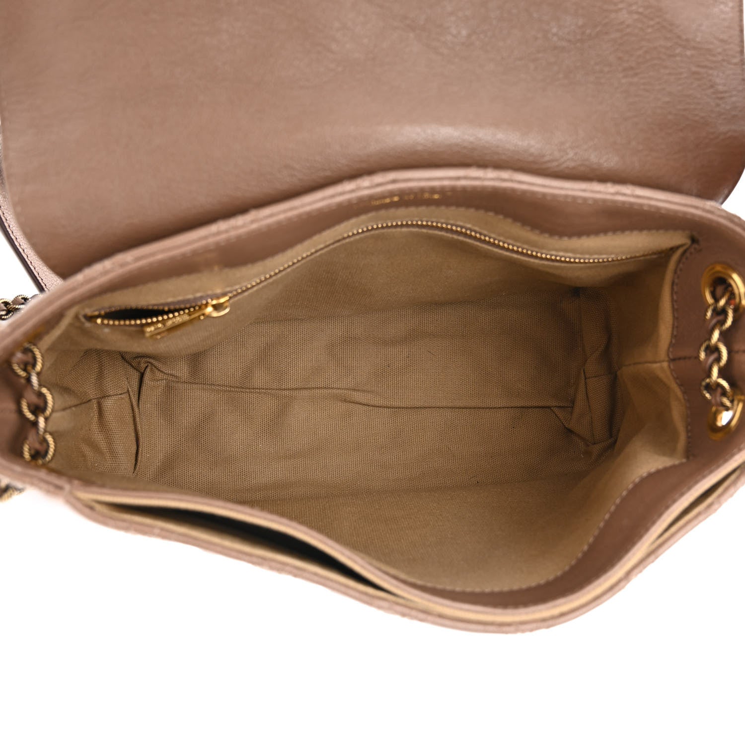 Marc Jacobs Lacquered Lambskin Baroque The XL Single Flap Truffle 5 of 12