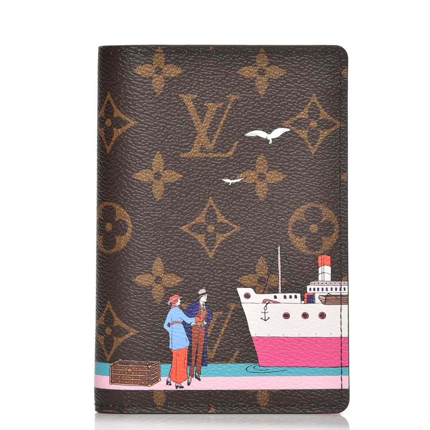 Monogram 2016 Christmas Animation Passport Cover Rose Ballerine