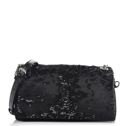 Saint Laurent Sequins Toy West Hollywood Shoulder Bag Nero Argento 7 of 7