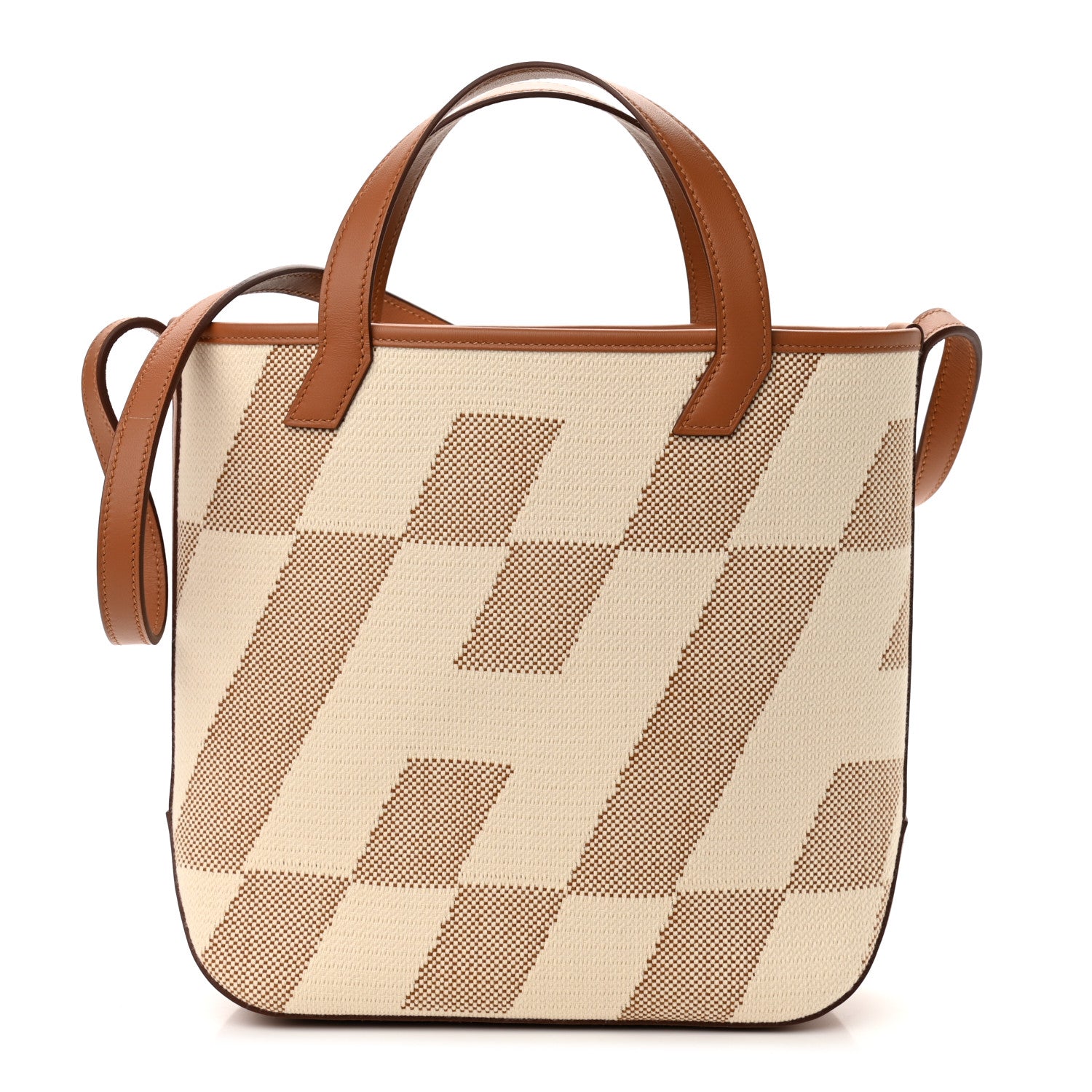 Hermes Swift Toile H Cabas H En Biais 27 Ecru Naturel Gold 1 of 11