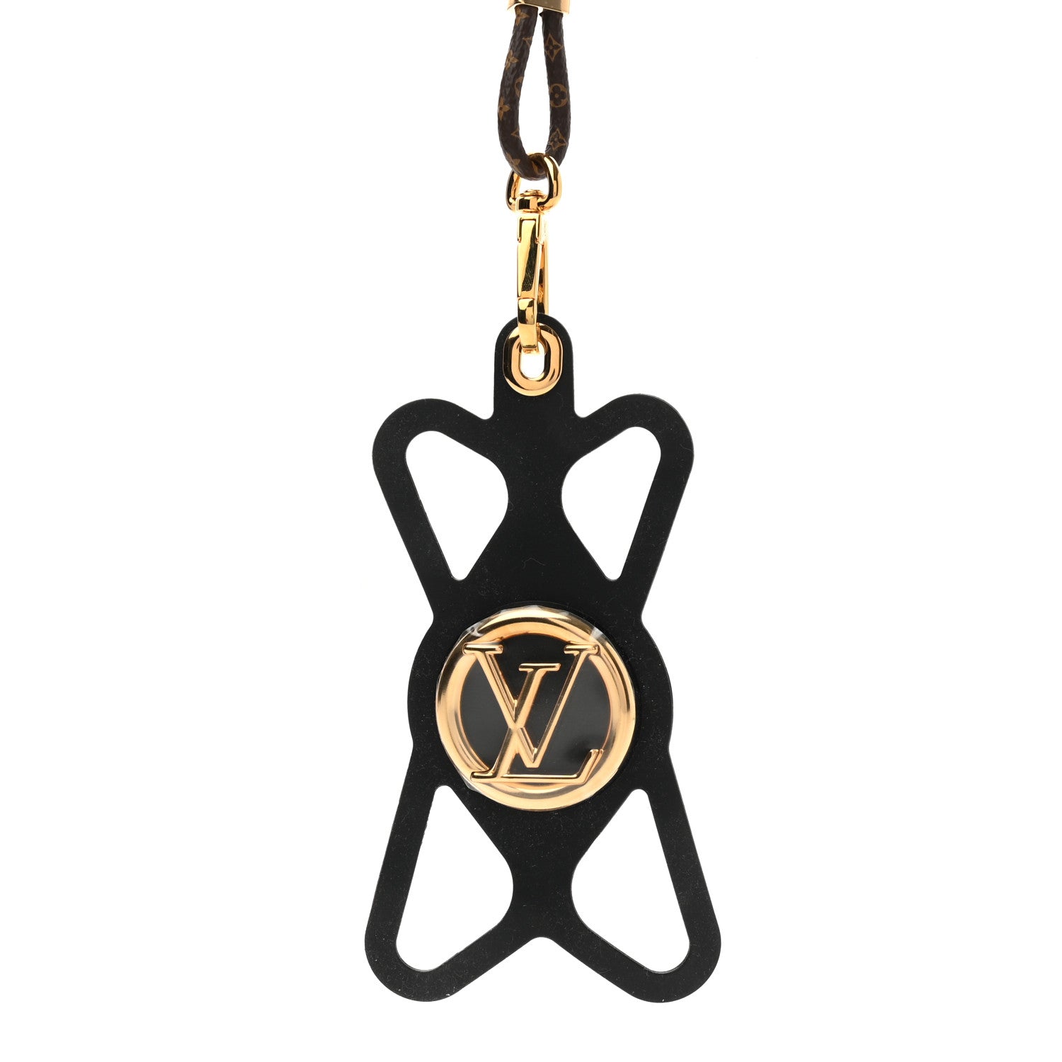 Louis Vuitton Monogram Silicone Louise Phone Holder Black 4 of 8
