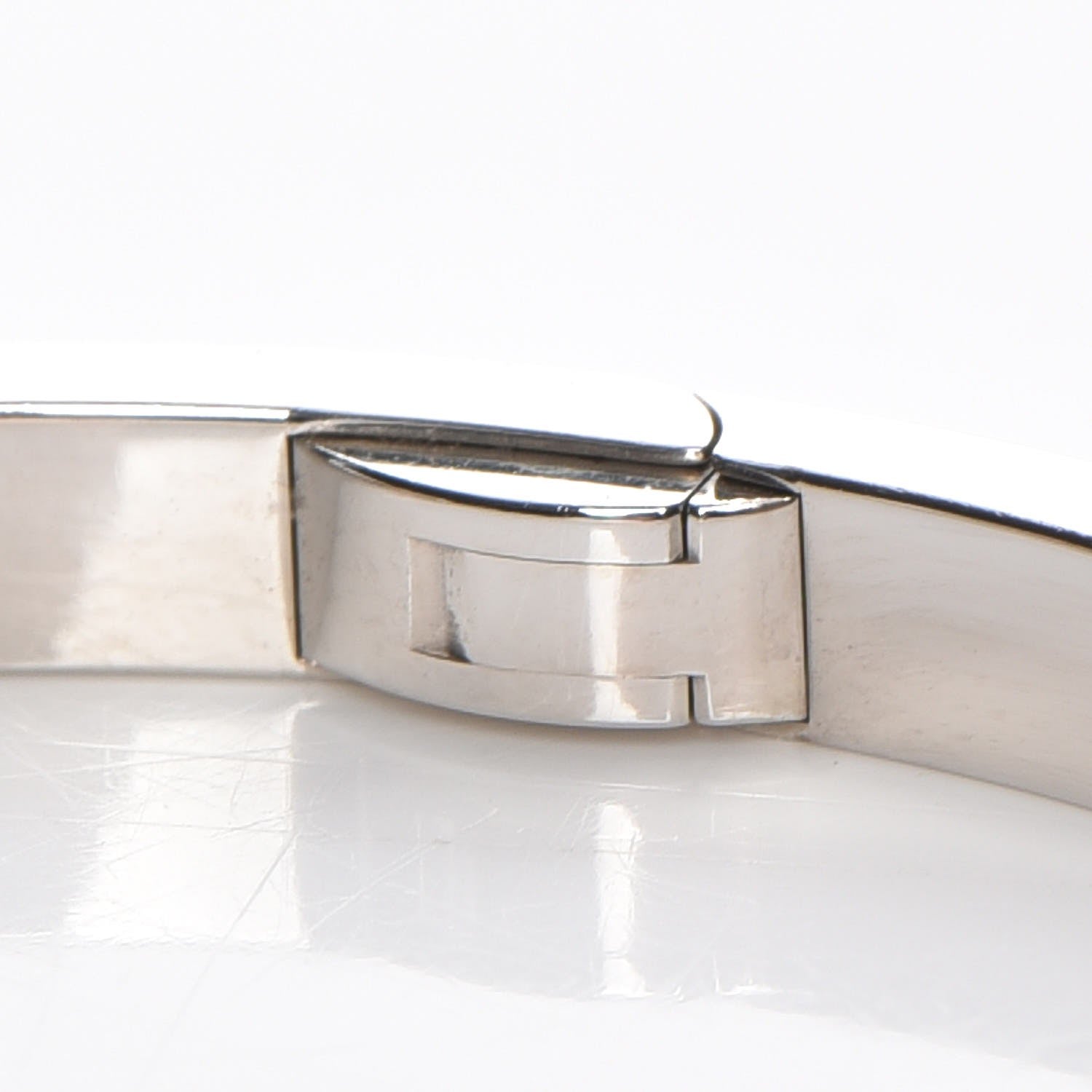 Cartier 18K White Gold 10 Diamond Small LOVE Bracelet 17 5 of 8