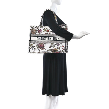 Christian Dior Canvas Jardin Botanique Embroidered Medium Book Tote Multicolor 2 of 11