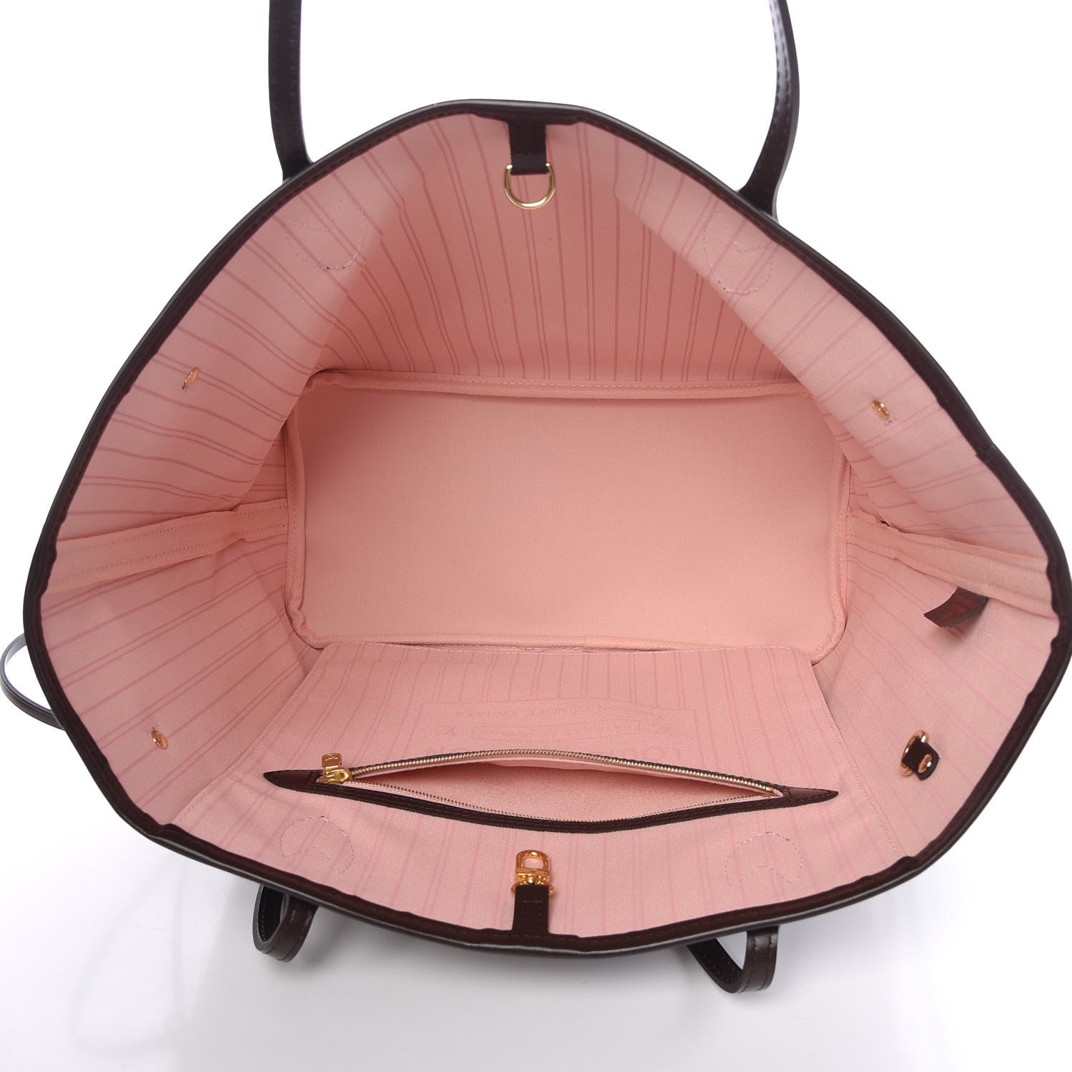 Louis Vuitton Damier Ebene Neo Neverfull MM Rose Ballerine 6 of 13