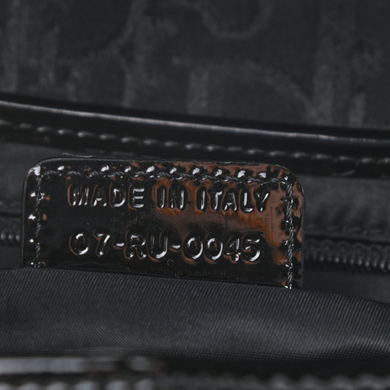 Christian Dior Monogram Saddle Bag Black 6 of 8