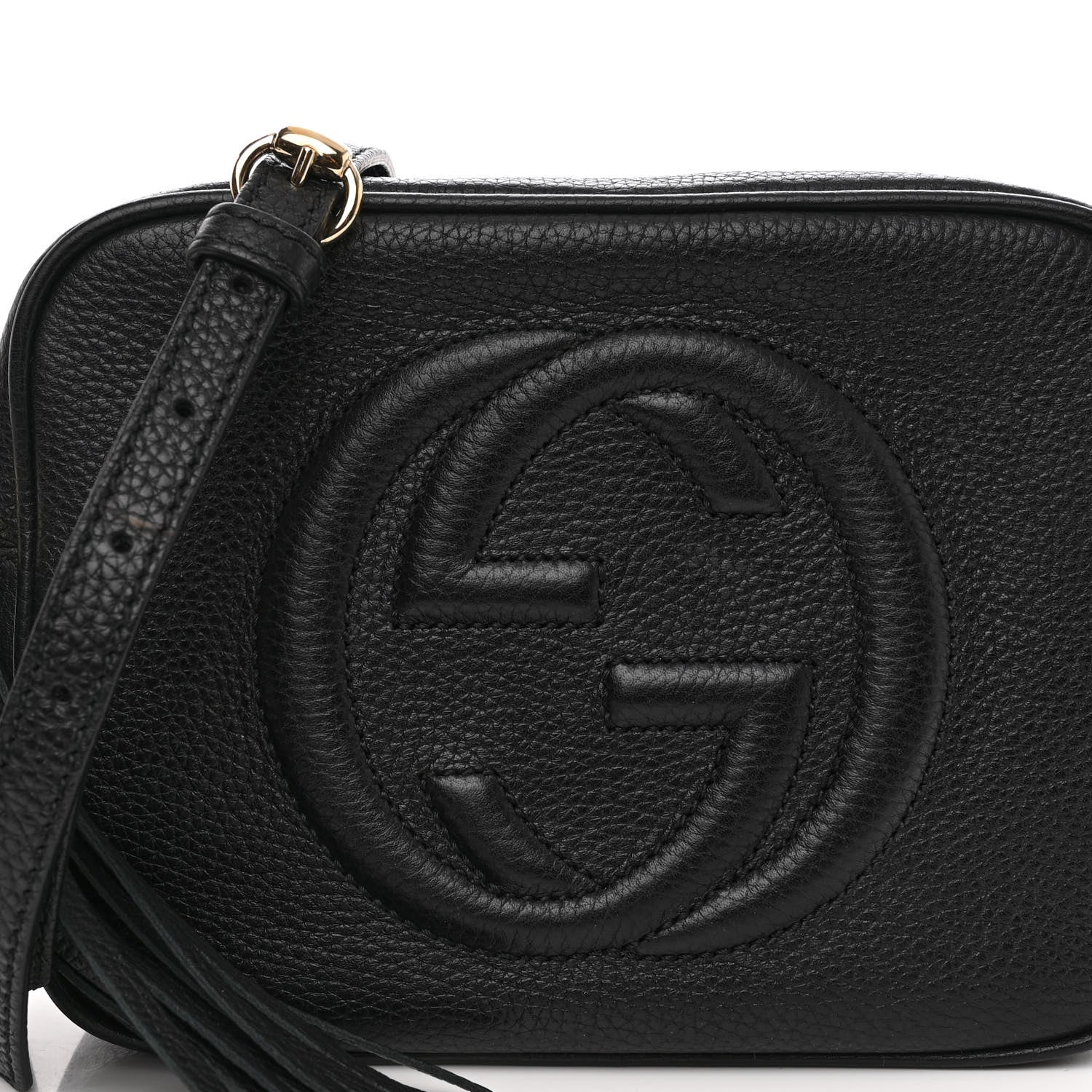 Gucci Pebbled Calfskin Small Soho Disco Bag Black 8 of 12