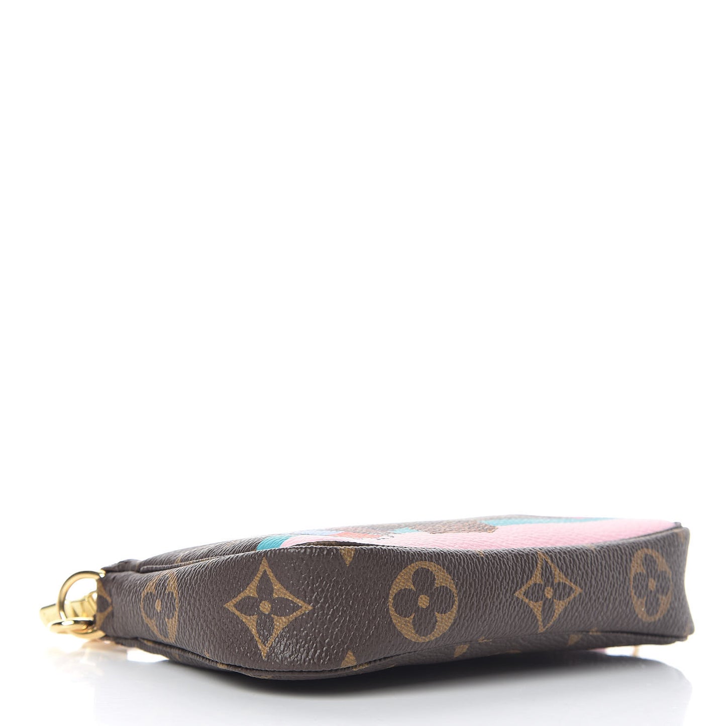 Monogram 2016 Christmas Animation Mini Pochette Accessories Rose Ballerine