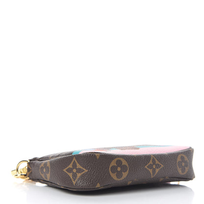 Louis Vuitton Monogram 2016 Christmas Animation Mini Pochette Accessories Rose Ballerine 4 of 10