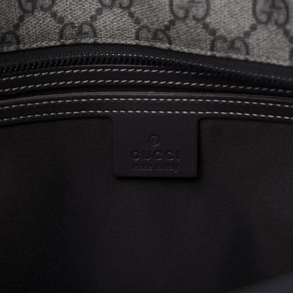 Gucci GG Supreme Monogram Medium Zippered Shopping Tote Dark Brown 8 of 9