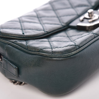 Chanel Calfskin Quilted Medium Coco Sporran Flap Dark Green 10 of 18