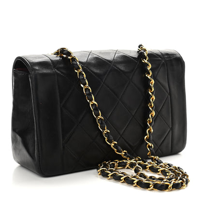 Chanel Lambskin Quilted Small Single Flap Black 2 of 8