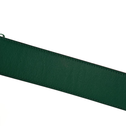 Gucci Calfskin Ceramic Glass Double G 40mm Belt 90 36 Emerald Multicolor 6 of 9