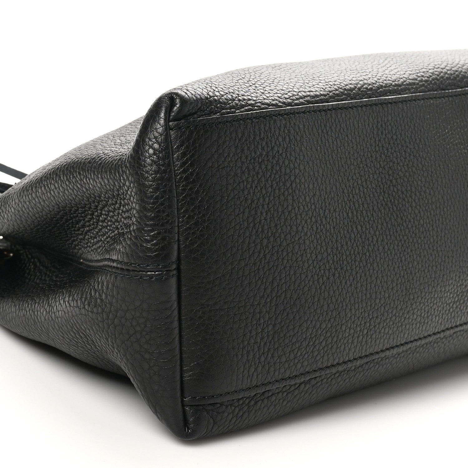 Gucci Pebbled Calfskin Medium Soho Chain Shoulder Bag Black 9 of 10