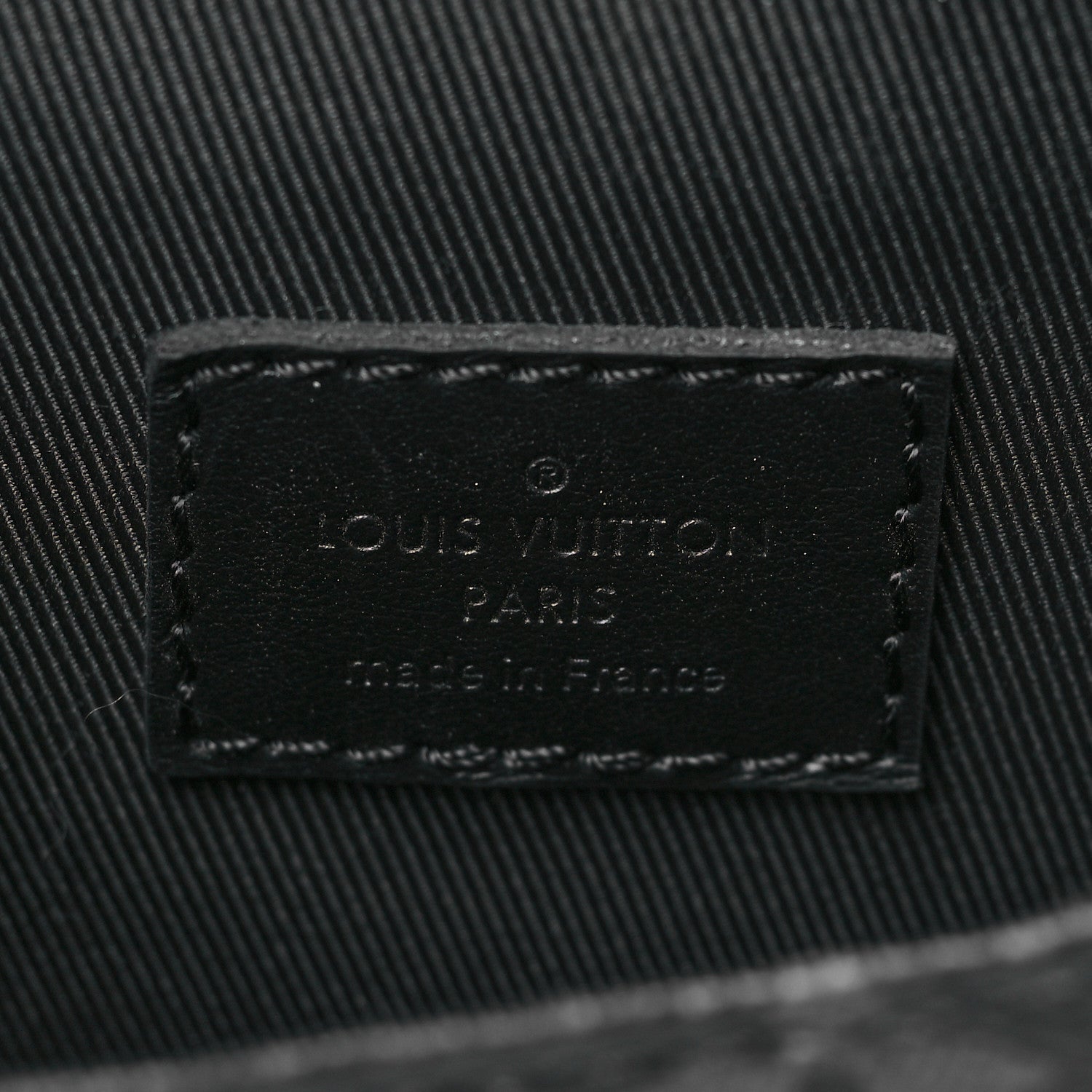 Louis Vuitton Monogram Eclipse Saumur Slingbag Black 6 of 9