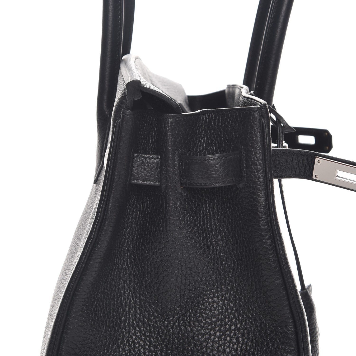 Hermes Taurillon Clemence Birkin 30 Black 9 of 28