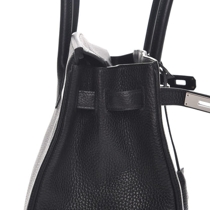Hermes Taurillon Clemence Birkin 30 Black 9 of 28