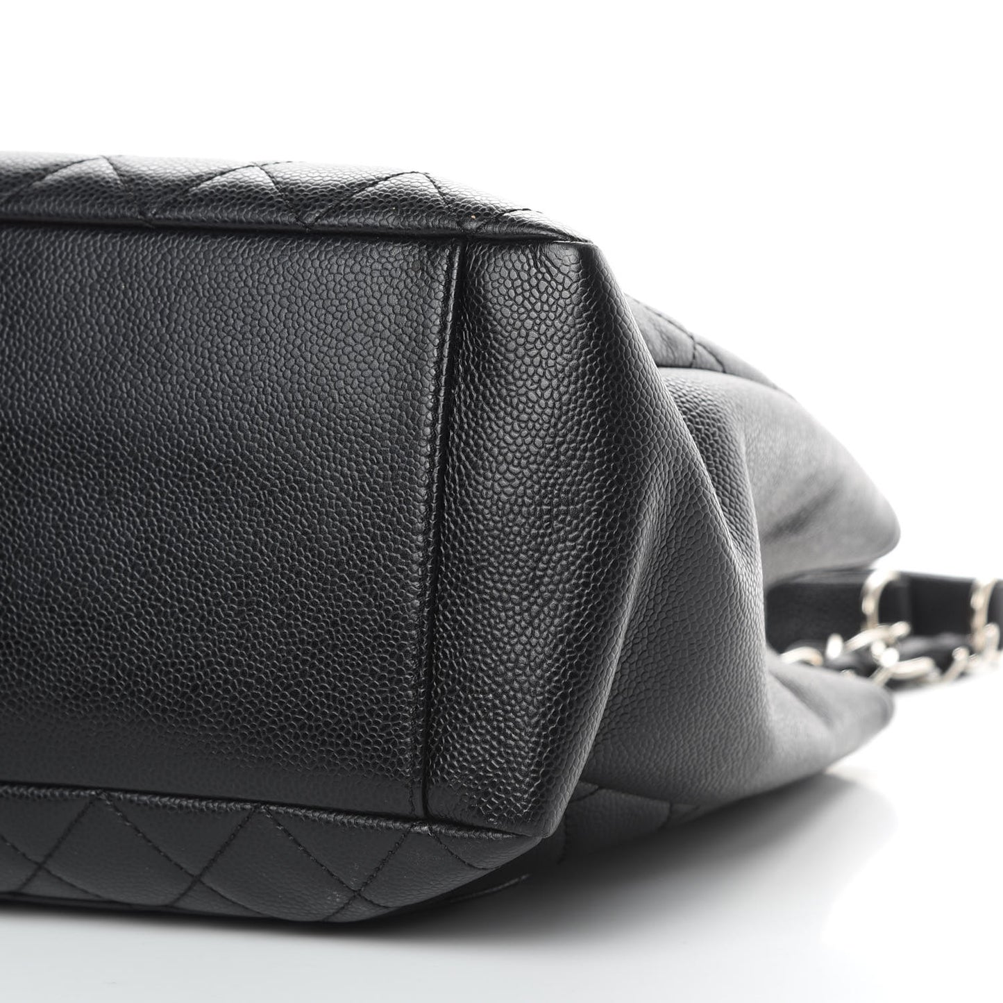 Caviar Quilted Grand Shopping Tote GST Black