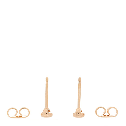 Tiffany 18K Rose Gold Diamond .06ctw Elsa Peretti Diamonds By The Yard Earrings 2 of 3