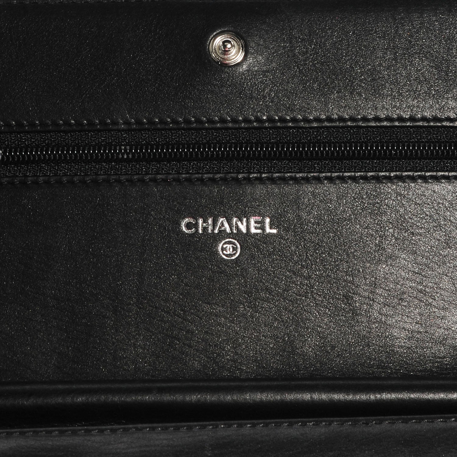 Chanel Lambskin Quilted Boy Wallet On Chain WOC So Black 6 of 9