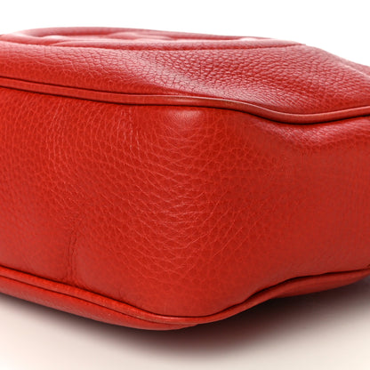 Gucci Pebbled Calfskin Small Soho Disco Bag Tabasco Red 10 of 14