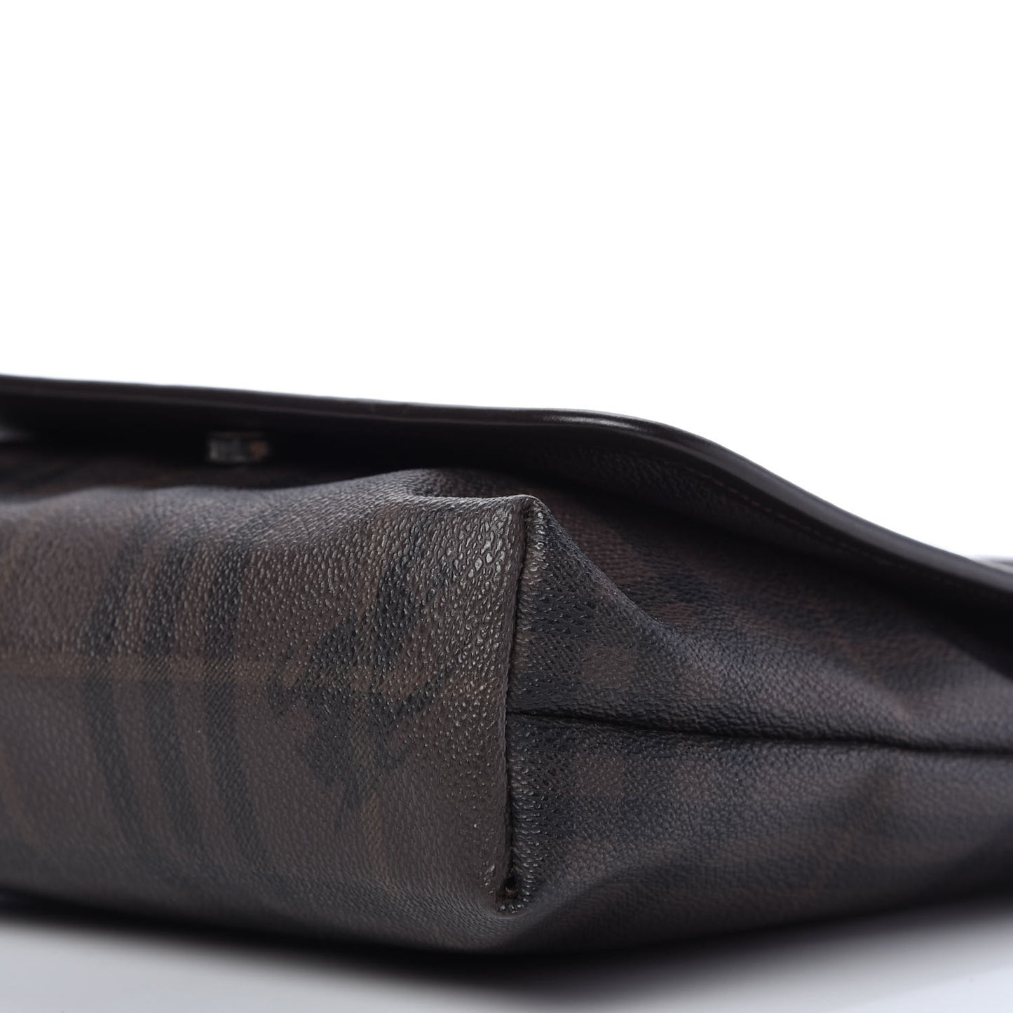 Smoked Haymarket Check Crossbody Messenger Bag Chocolate