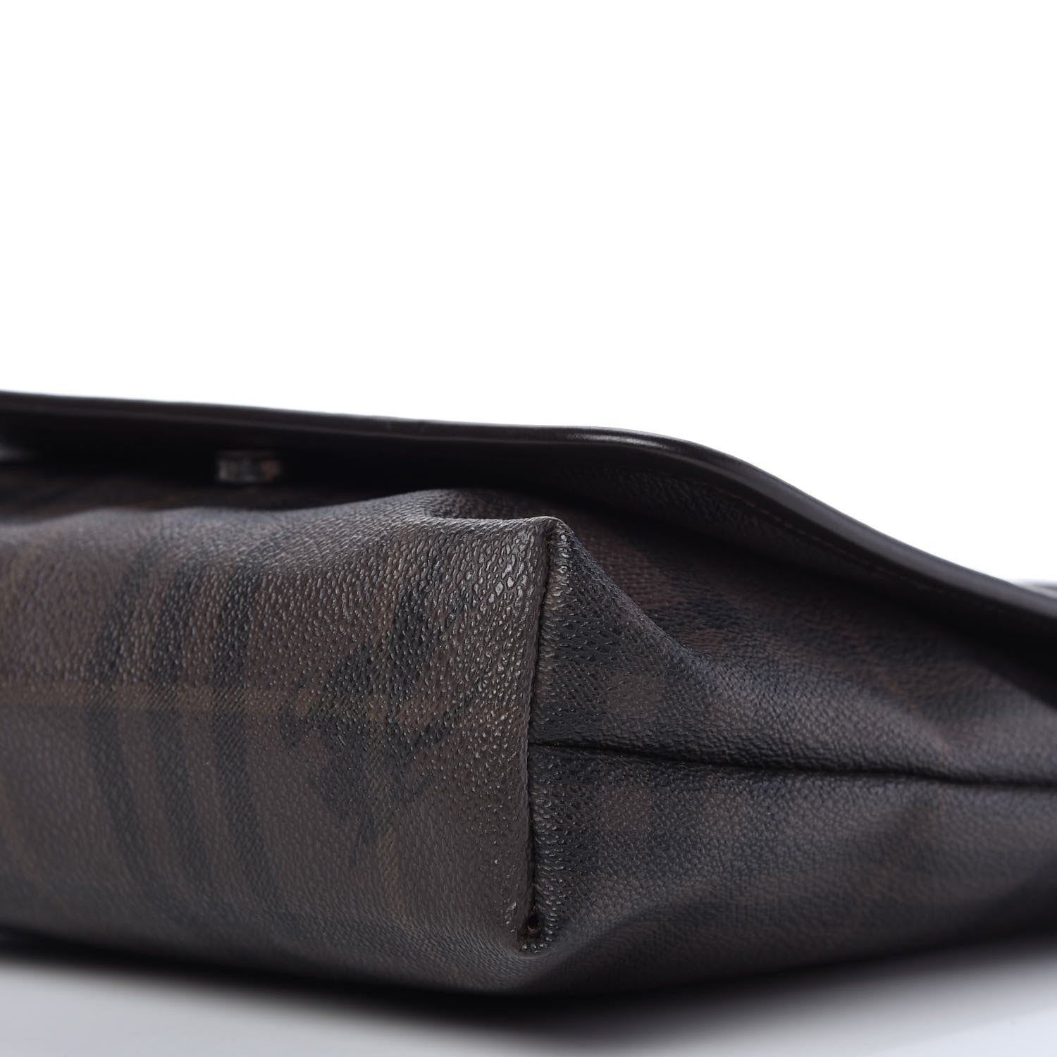 Burberry Smoked Haymarket Check Crossbody Messenger Bag Chocolate 7 of 10