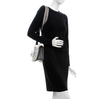 Prada City Calf Pionniere Saddle Bag Marmo Black 2 of 7