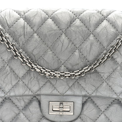 Chanel Metallic Lambskin Quilted 2.55 Reissue 226 Flap Silver 8 of 10