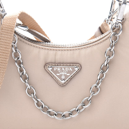 Prada Tessuto Nylon Saffiano Mini Re-Edition 2000 Shoulder Bag Cammeo 9 of 11