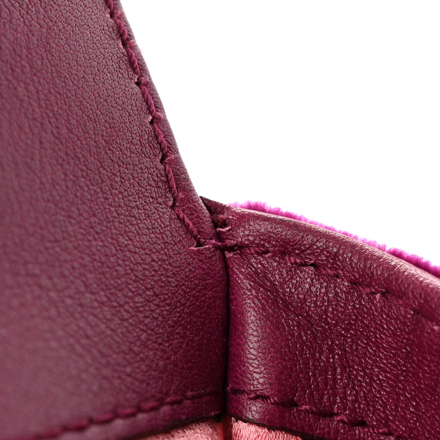Velvet Matelasse Embroidered Mini GG Marmont Shoulder Bag Bordeaux