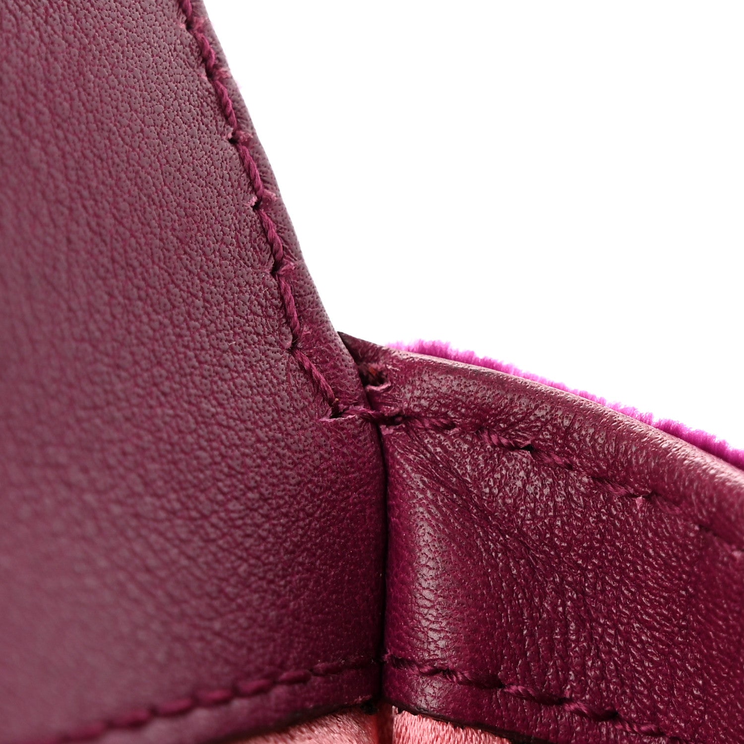 Gucci Velvet Matelasse Embroidered Mini GG Marmont Shoulder Bag Bordeaux 14 of 17