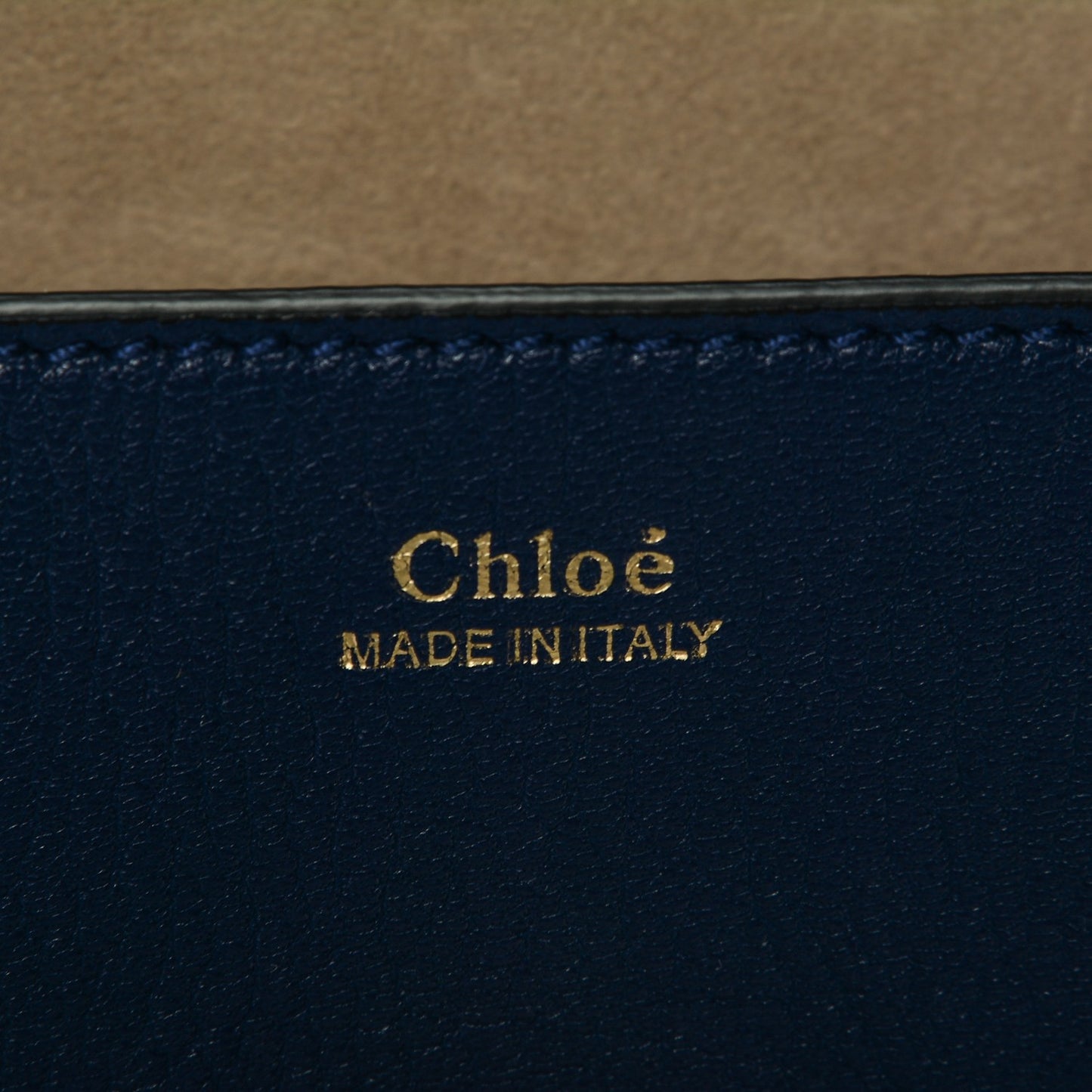Grained Lambskin Mini Drew Shoulder Bag Royal Navy