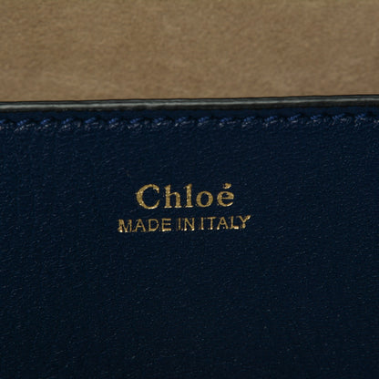 Chloe Grained Lambskin Mini Drew Shoulder Bag Royal Navy 6 of 6