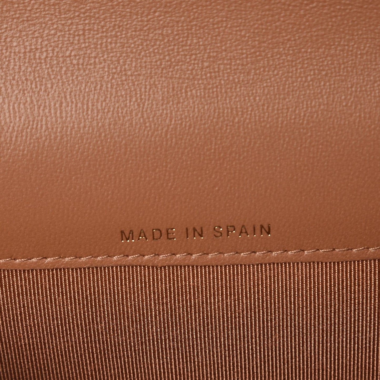 Lambskin Quilted Flap Card Holder Beige