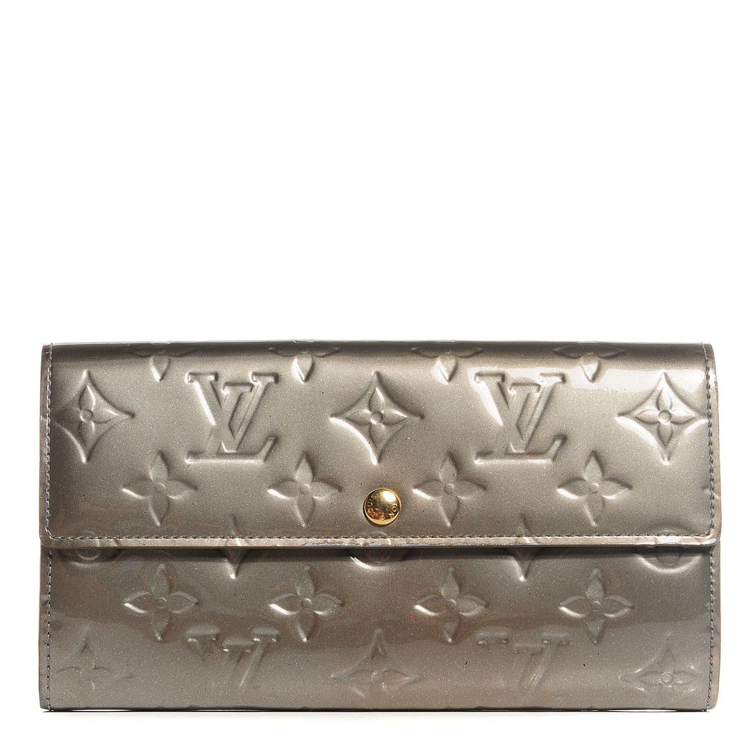 Louis Vuitton Vernis Sarah Wallet Gris Art Deco 1 of 7