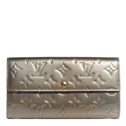 Louis Vuitton Vernis Sarah Wallet Gris Art Deco 1 of 7