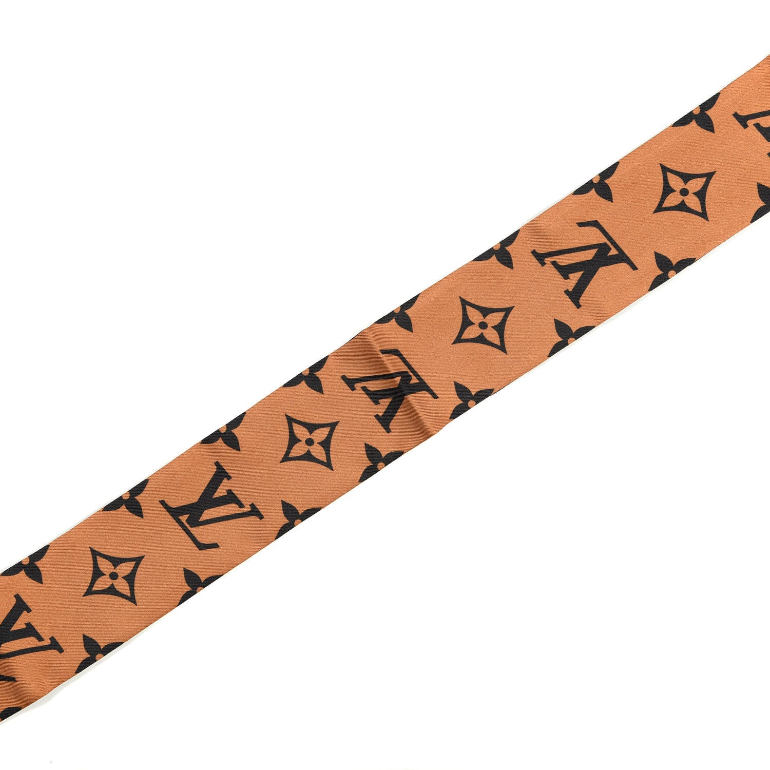 Louis Vuitton Silk Monogram LV Crafty Bi Color BB Bandeau Caramel Black 4 of 4