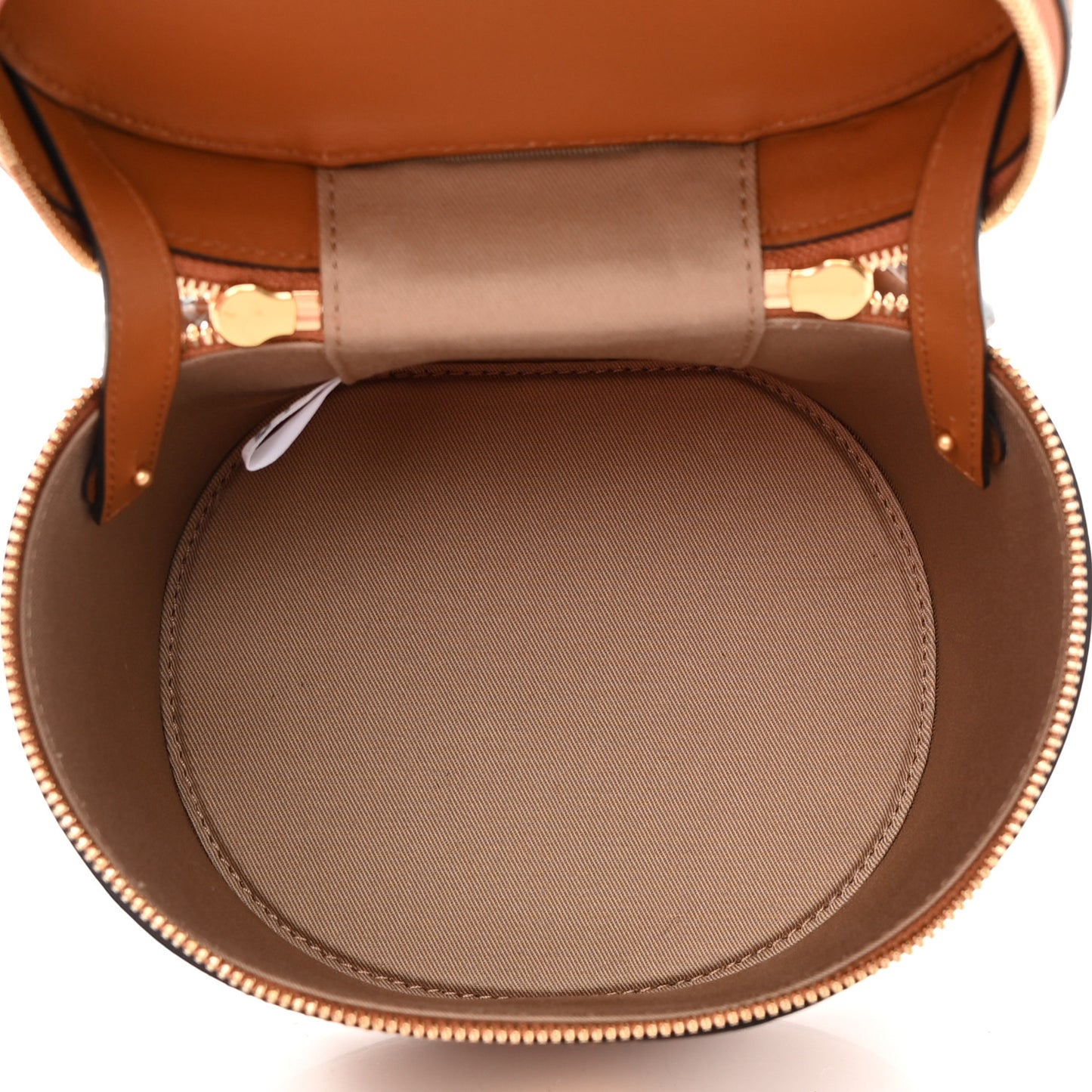 Calfskin Embossed Monogram Cylinder Crossbody Bag Cognac