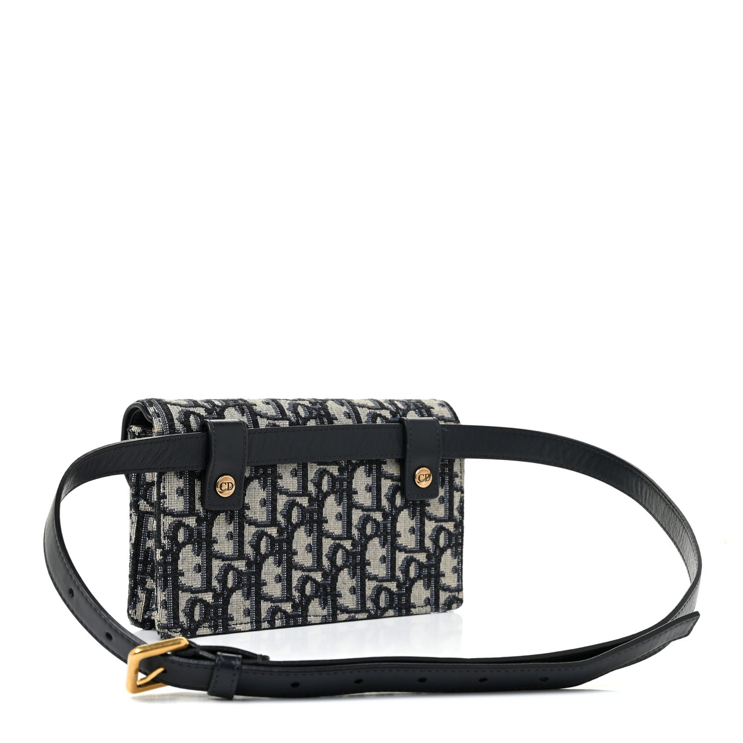 Oblique Saddle Belt Bag Blue