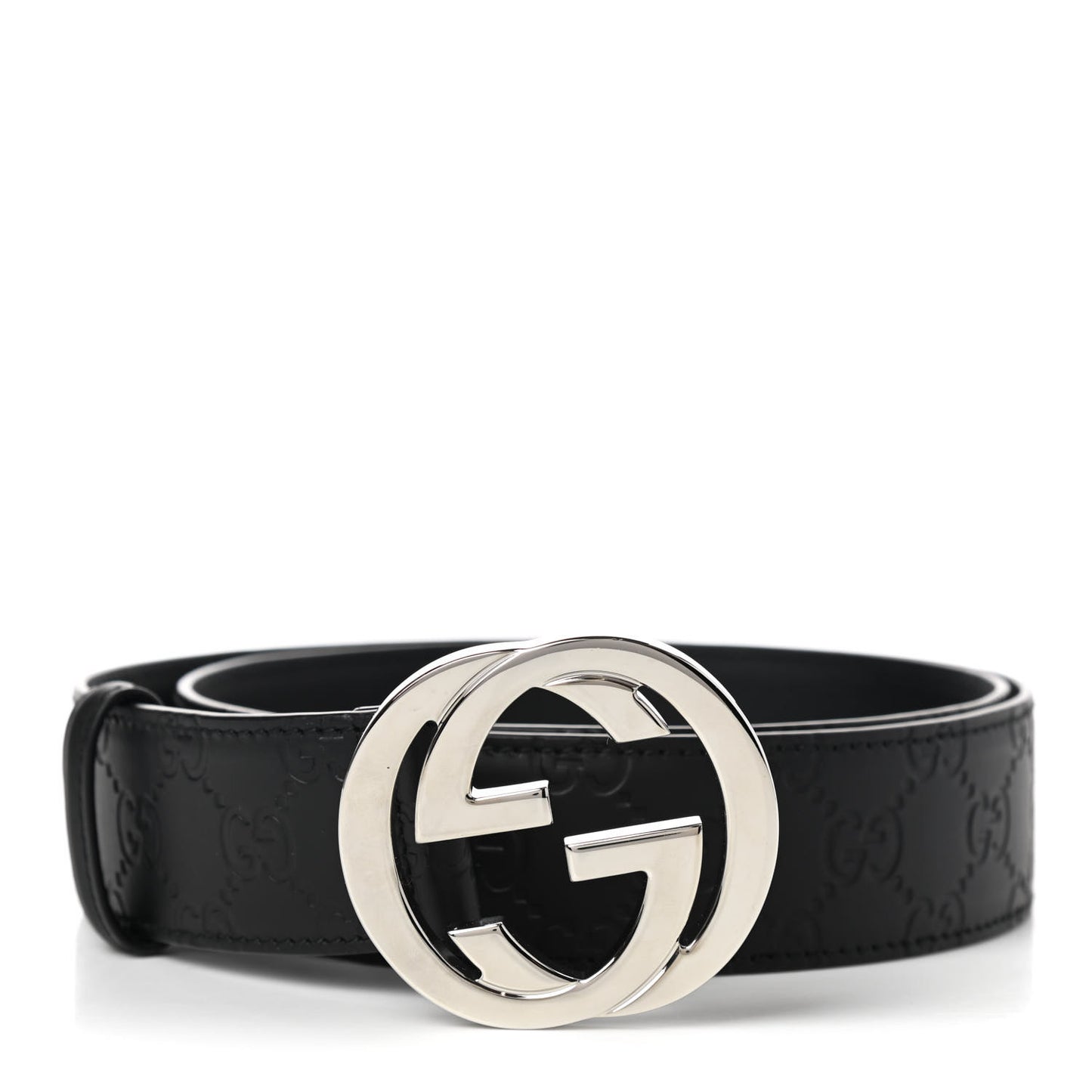 Guccissima Signature Interlocking G 40mm Belt 90 36 Black
