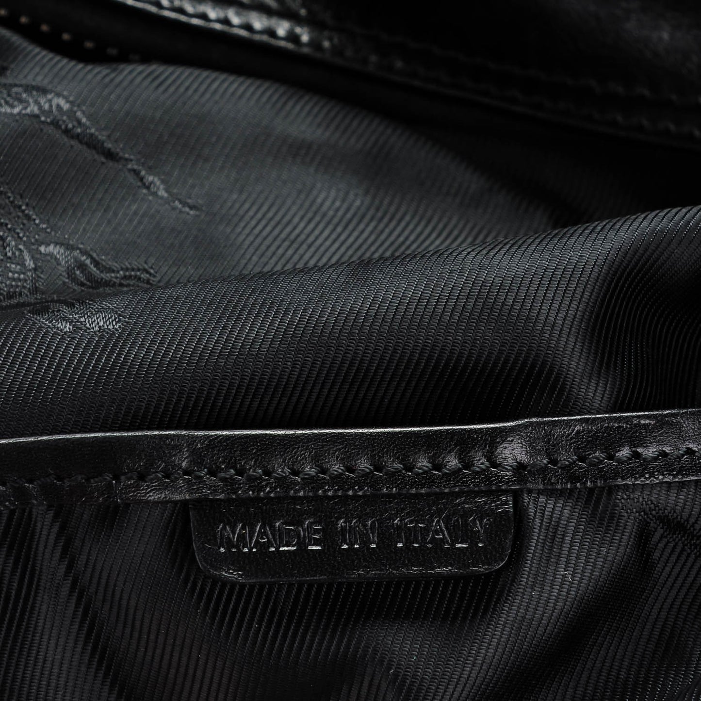 Prorsum Calfskin Studded Knight Satchel Black