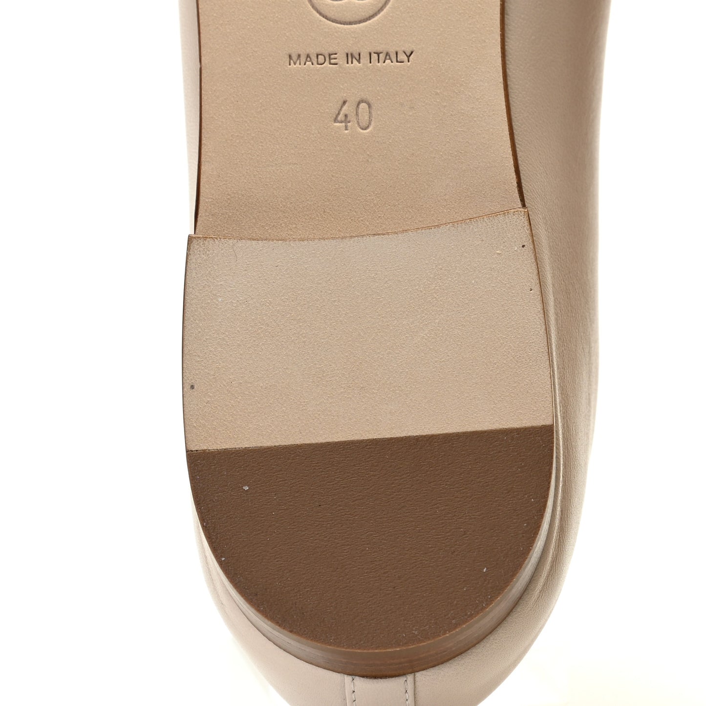 Lambskin Cap Toe CC Ballerina Flats 40 Light Pink