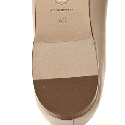 Chanel Lambskin Cap Toe CC Ballerina Flats 40 Light Pink 11 of 12