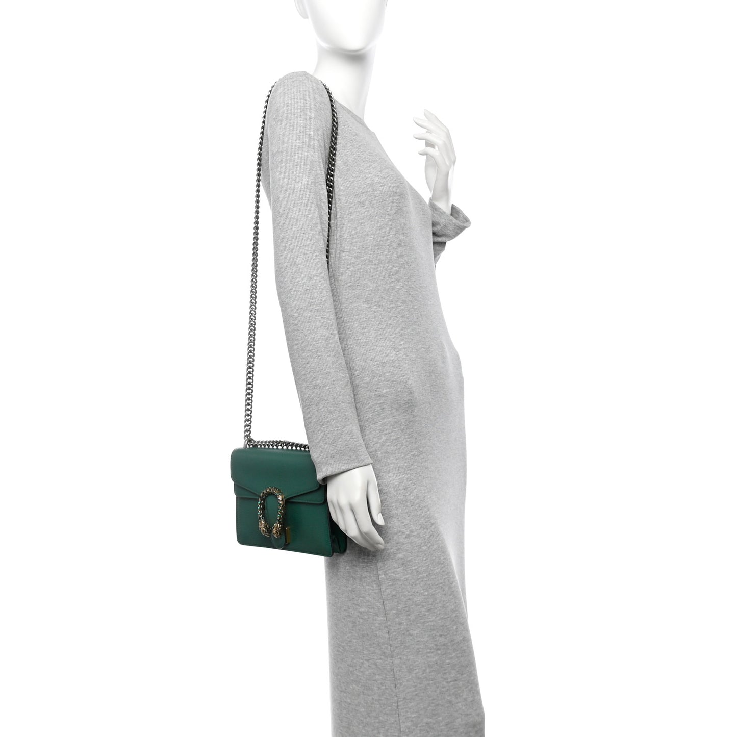 Calfskin Mini Dionysus Shoulder Bag Emerald