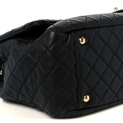 Chanel Calfskin Quilted XXL Travel Flap Bag Black 10 of 11