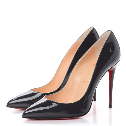 Christian Louboutin Patent Pigalle Follies 100 Pumps 37 Fusain 3 of 7