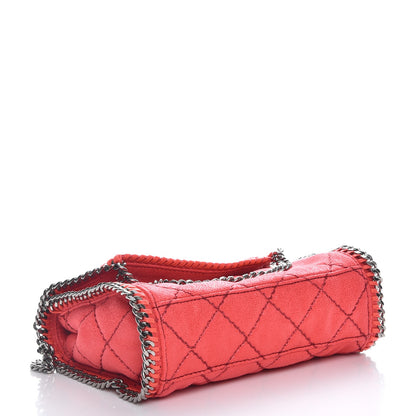 Stella McCartney Shaggy Deer Quilted Mini Falabella Coral 4 of 7